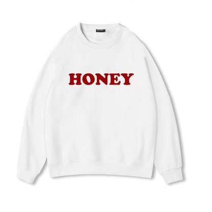 Cheky - Honey Print Hoodies Winter Women