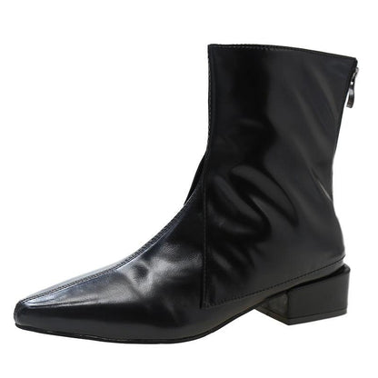 Cheky - Women's Fashion Temperament Chunky Heel Boots