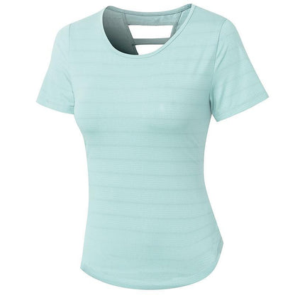 Cheky - Women's Loose Yoga Clothes With Short Sleeves