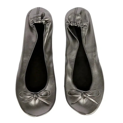 Cheky - Women Shoes Flats Portable Fold Up Ballerina