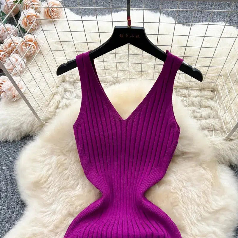 Cheky - YuooMuoo Chic Fashion Sexy Wrap Hips Split Knitted Autumn Dress Women Slim Elastic Bodycon Long Dress Streetwear Outfits Vestido