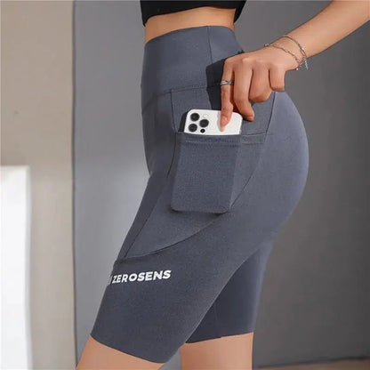 Cheky - Seamless Leggings With Pocket Women Soft Workout Tights Fitness Outfits Yoga Pants High Waist Gym Wear Spandex Leggings