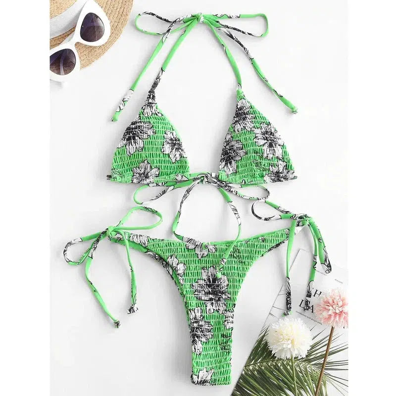 Cheky - Ladies Split Print Bikini Swimsuit