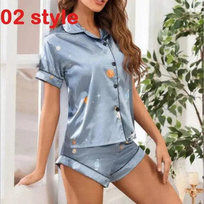 Cheky - Lingerie Female Sleepwear Casual Shorts Set Loungewear