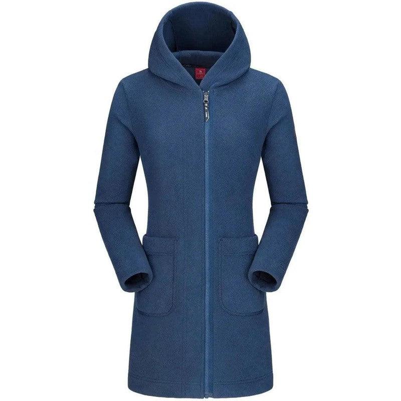 Cheky - Mid long fleece jacket with hood