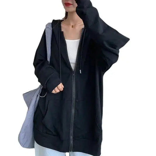 Cheky - New Style Hooded Sweater Women Loose Korean Style Autumn And