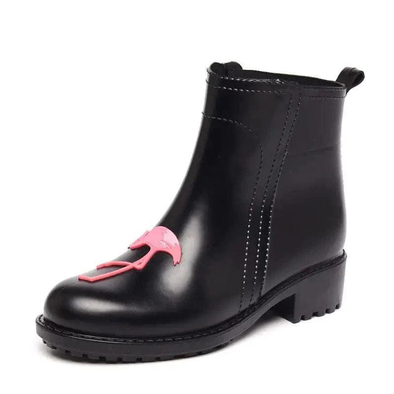 Cheky - Rain Boots Women Short Tube New Non Slip Water Shoes